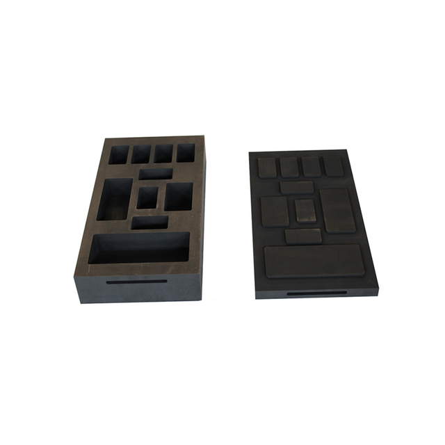 Molde de lingote de grafito para fundir joyería metal aluminio 